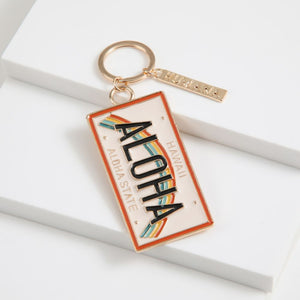 Llavero Aloha Dorado Humana