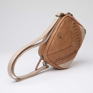 Cartera Cruzada Braids Café Humana