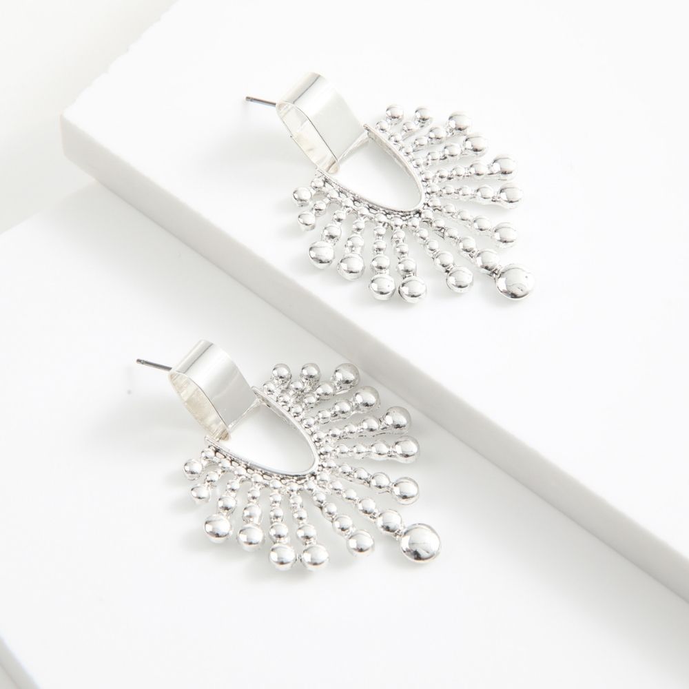 Aros Largo Mili Plateado I-D