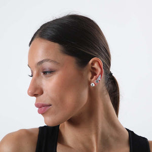 Set Aros Satrr Plateados i-D