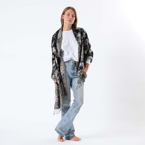 Pañuelo Jacquard Vicar 3870 Negro Humana