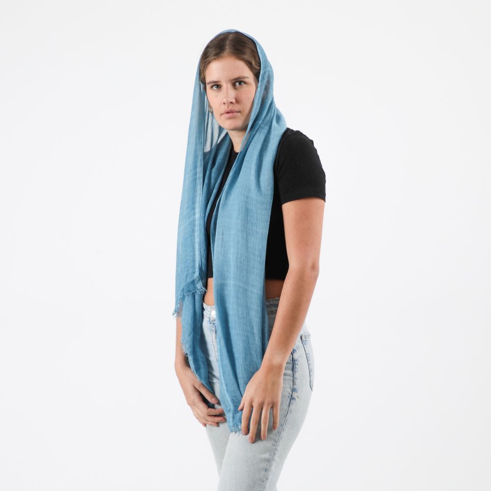 Pañuelo Liso Electra Azul Tatienne