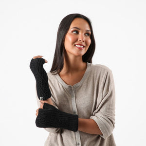 Guante  Lana Huma Negro Humana