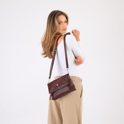 Cartera Cruzada Yukon Burgundy Tatienne