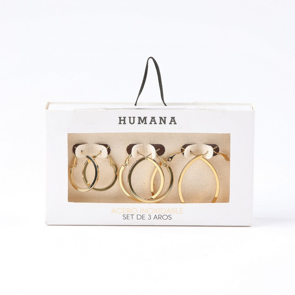 Set De Aros Stan Dorado Humana
