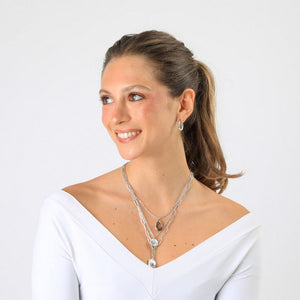 Collar Corto Mael Plateado Humana