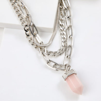 Collar Corto Laux Plateado Humana