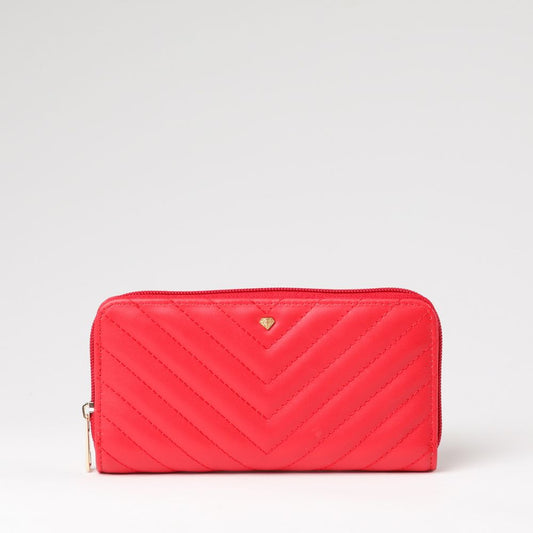 Billetera Grande Quilted Roja i-D