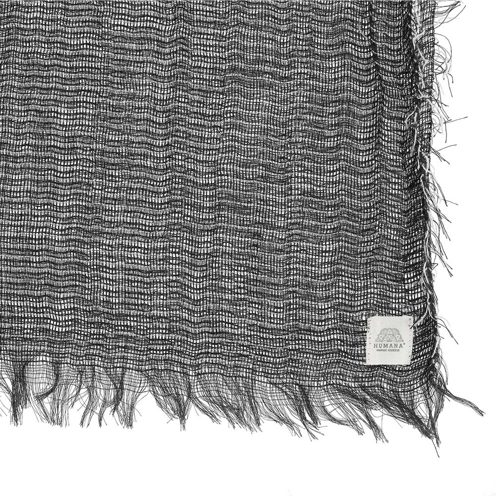 Pañuelo Liso Black Trama Negro Humana