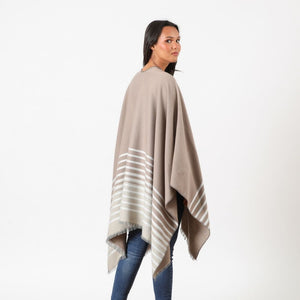 Poncho  Juno Beige Humana