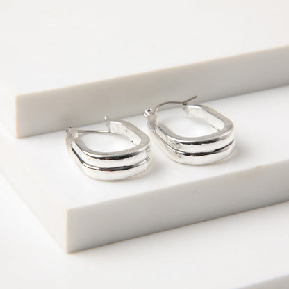 Aros Argollas Nele Plateado Humana