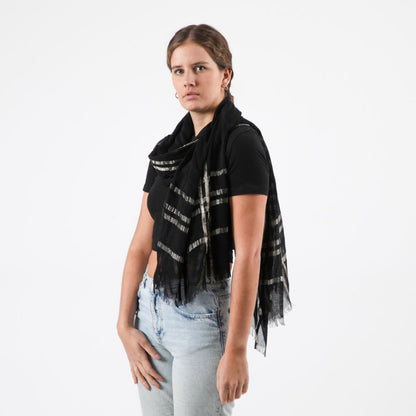 Pañuelo Liso Simona Negro Tatienne
