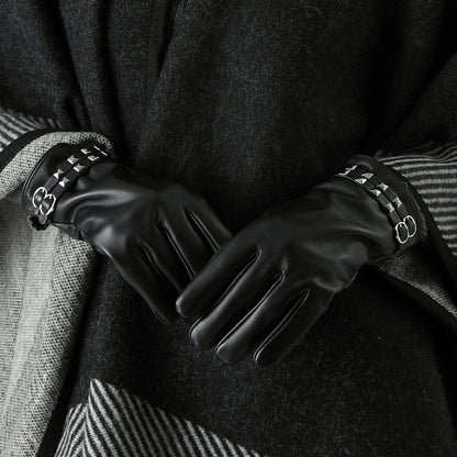 Guante Cuero Raul Black Humana