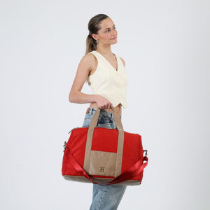 Bolso Otto Nylon Naranjo Viaje Humana