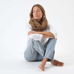 Cuello Trenza Café Humana