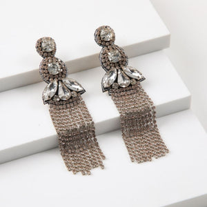 Aros Largo Titis Plateado Humana