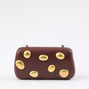 Cartera Clutch Stone Black Humana