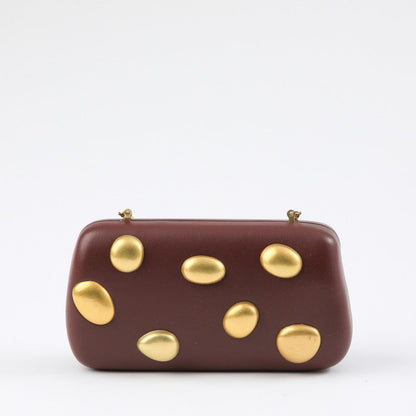 Cartera Clutch Stone Black Humana