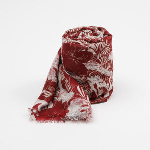 Pañuelo Estampado Glicina Rojo I-D