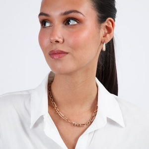 Set De Collar Y Argollas Dorado Tatienne