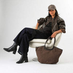 Cartera Hombro Jane Café Humana