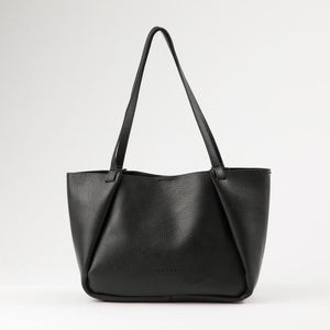 Cartera Tote Elena Ecocuero negro Humana