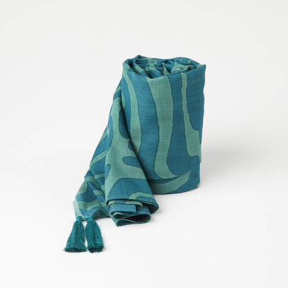Pañuelo Estampado Baniano Verde I-D