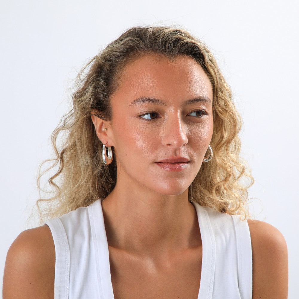 Aros Argollas Chloe Plateado Tatienne