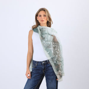 Pañuelo Estampado Abedul Green I-D