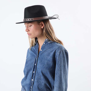 Sombrero Invierno Placas Negro Tatienne