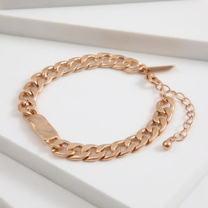 Pulsera Blanda Flat Dorado Humana