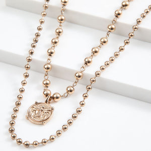 Collar Cadena Esferas Dorado Tatienne