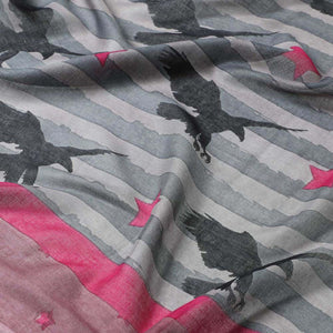 Pañuelo Estampado Gris Aguila Humana