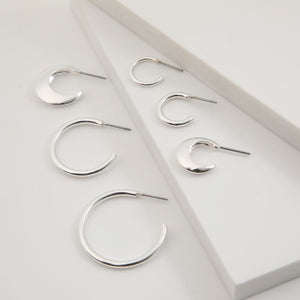 Aros Set Lis Plateado i-D