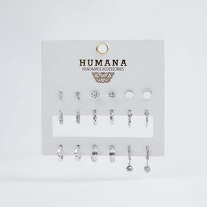 Set Aros Eucalipto Plateados Humana