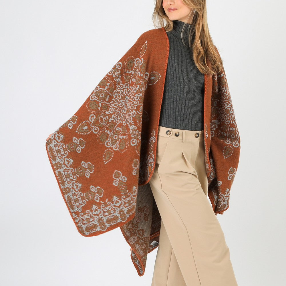 Poncho Rolf Orange Tatienne