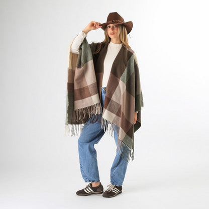 Poncho Gisa Beige Humana