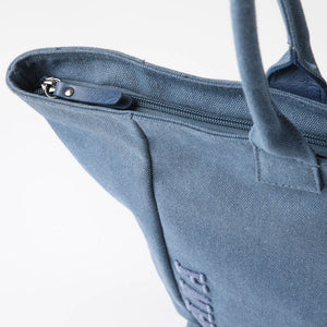 Cartera Tote Delfi Canvas Azul Humana