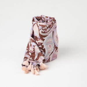 Pañuelo Estampado Surat Morado Tatienne