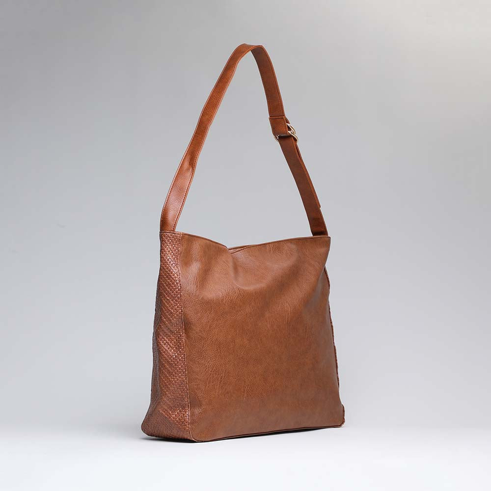 Cartera Hombro Café Warm i-D