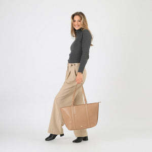 Cartera Tote Crassula Beige Tatienne