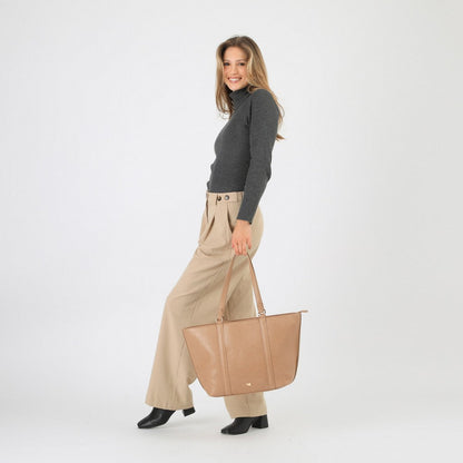 Cartera Tote Crassula Beige Tatienne