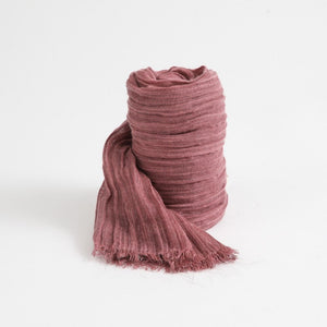 Pañuelo Liso Burdeo Plisado Humana