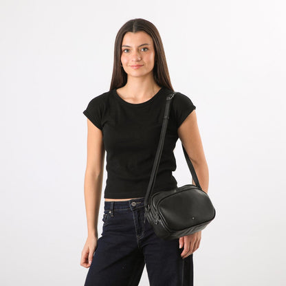Cartera Cruzada Baniano Black I-D