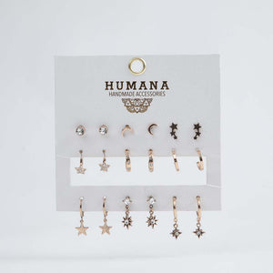 Set Aros Taray Dorados Humana