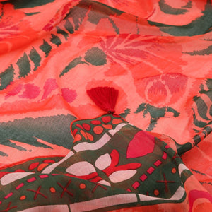 Pareo Estampado Mino Naranjo Humana