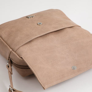 Cartera Bandolera Fiyi Ecocuero Beige Tatienne