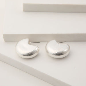 Aros Mediano Fashion Statement Plateado Humana