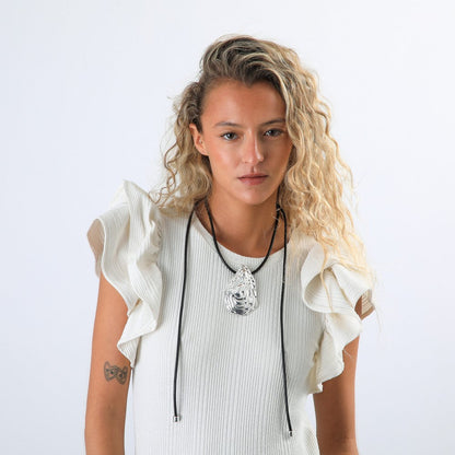 Collar Corto Silver Moana Humana