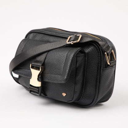 Cartera Cruzada Oporto Black Negra i-D